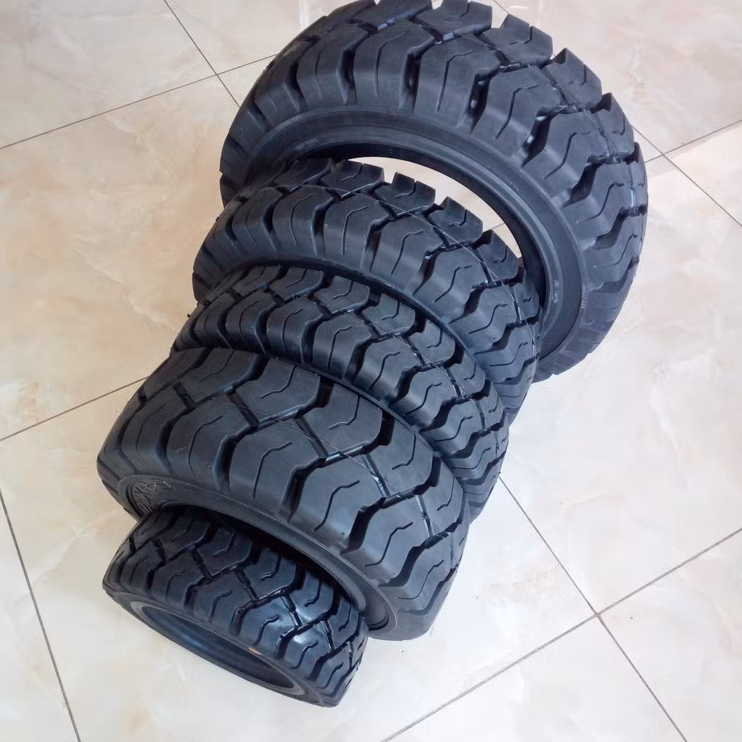 Anygo Brand 18X5-10 Xz18 Solid Tyres, Pneumatic Solid Tyre, Solid Resilient Wheels for Forklift and Material Handling Equipment