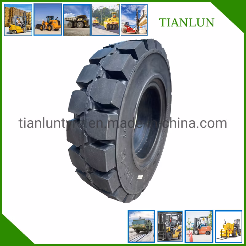 Forklift Trailer Grader Dozer Skid Steer off Road Pneumatic Earthmover Dump Truck Scraper Excavator Backhoe Desert Sand SUV Industry Solid Tyre / Tire 825-15