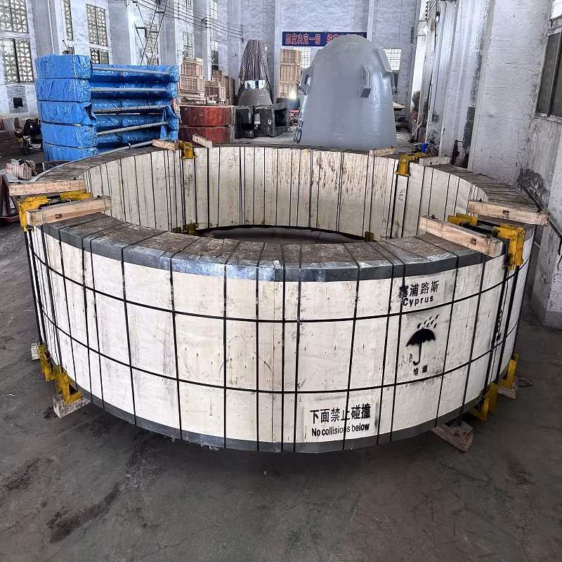 Custome Kiln Tyre Cement Plant Equipment Parts Best Price Riding/Living Ring Live Tire Cooler Dryer Casting Steel Parts Supplier