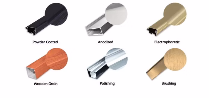 6061 Extruded Aluminum Profiled Sections for Windows and Doors