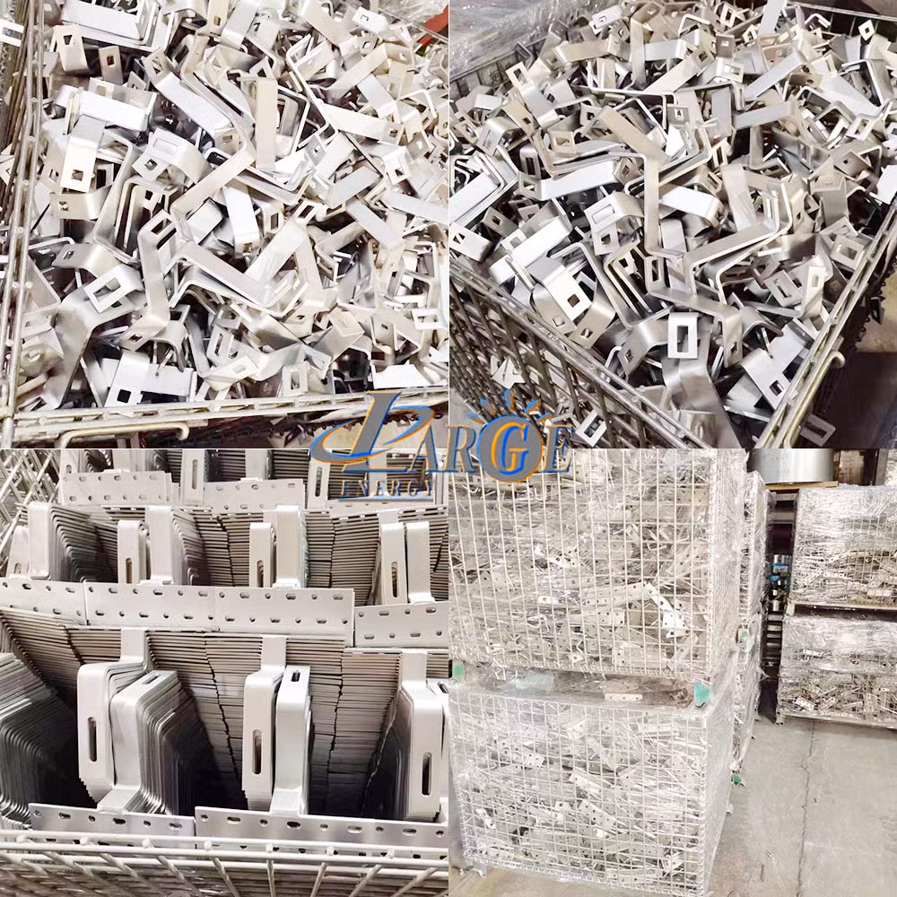 Large Easy and Quick Install Solar PV Ballasted Mounting Frames on Flat Rooftop with Roof Surface Protection Rubber Solar Panel Ballast Mounting