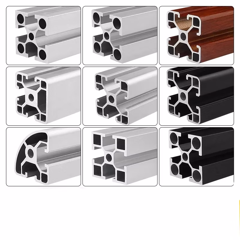 Aluminum T/ V Slot Shape Triangle Extruded Profile Aluminum