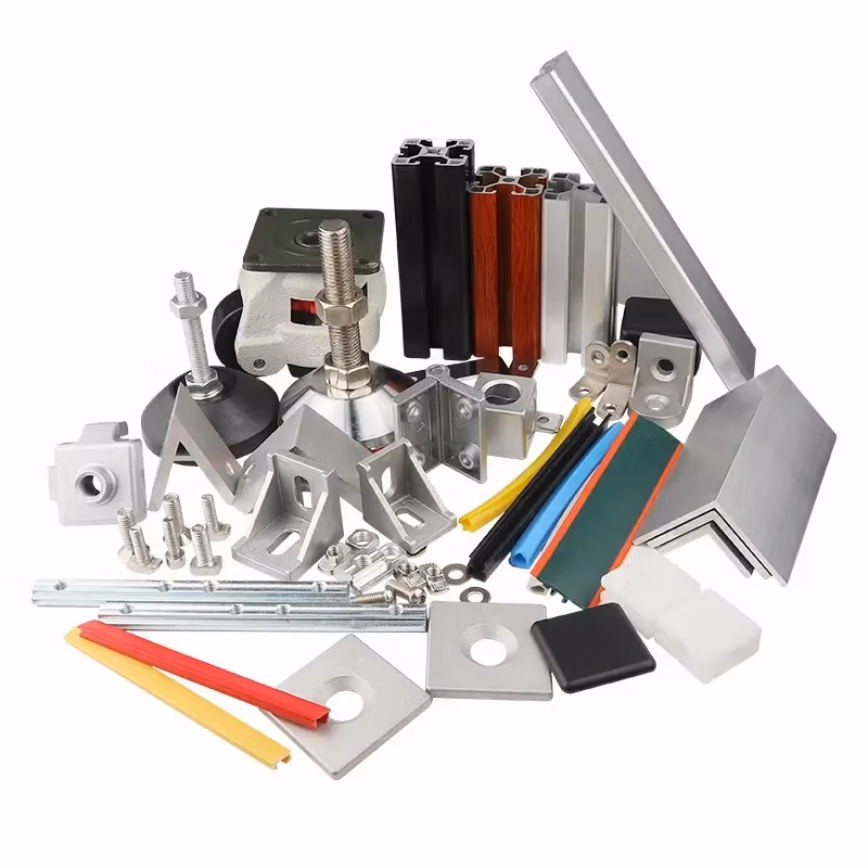 Aluminum T/ V Slot Shape Triangle Extruded Profile Aluminum