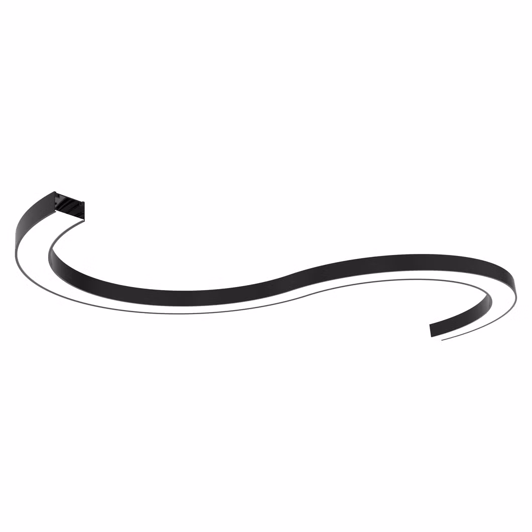 2023 Modern Curved 60mm LED Strip Arc Ring Shaped LED Aluminum Profile
