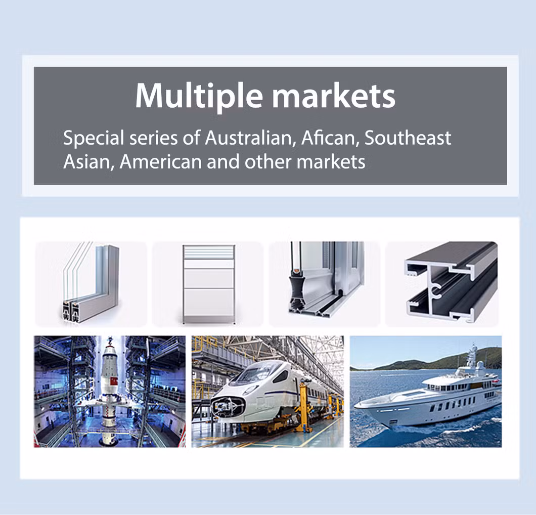 Industrial Aluminum Frame Material Brackets Manufacturer T Track V Slot Extrusion