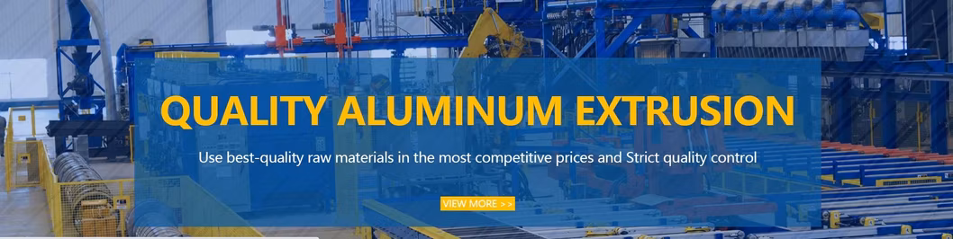 6061 Extruded Aluminum Profiled Sections for Windows and Doors