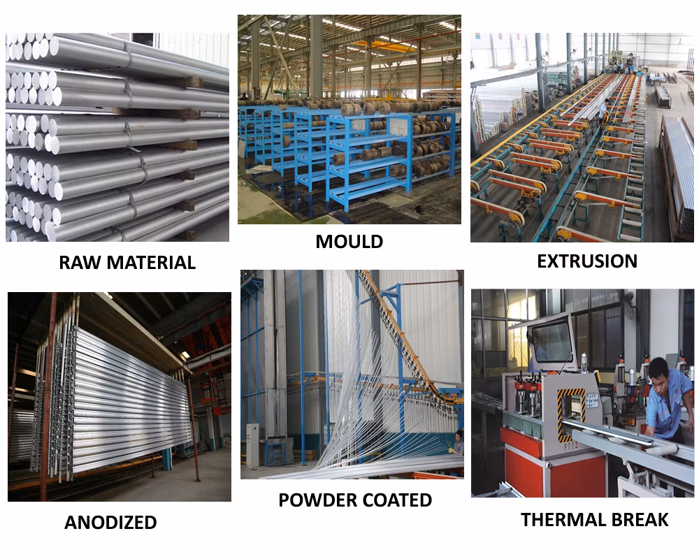 China Aluminium Profiles Extruded Aluminum Extrusion Profile for Doors and Window Price