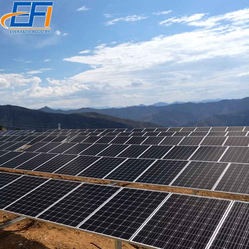 Adjustable Solar Panel Grounding Rack Customized Ground Bracket Fixed Tilt Frame Ground Solar