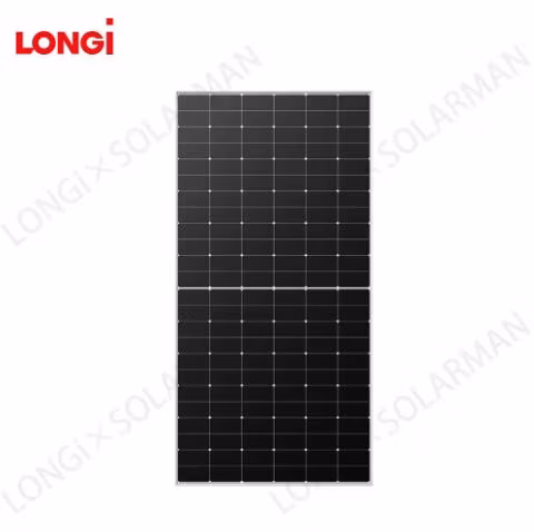 Longi Solar Panels PV Modules Hi-Mo X6 Lr5-72hth590-600W Frame 35mm Hpbc Technology Black Frame Mono Facial