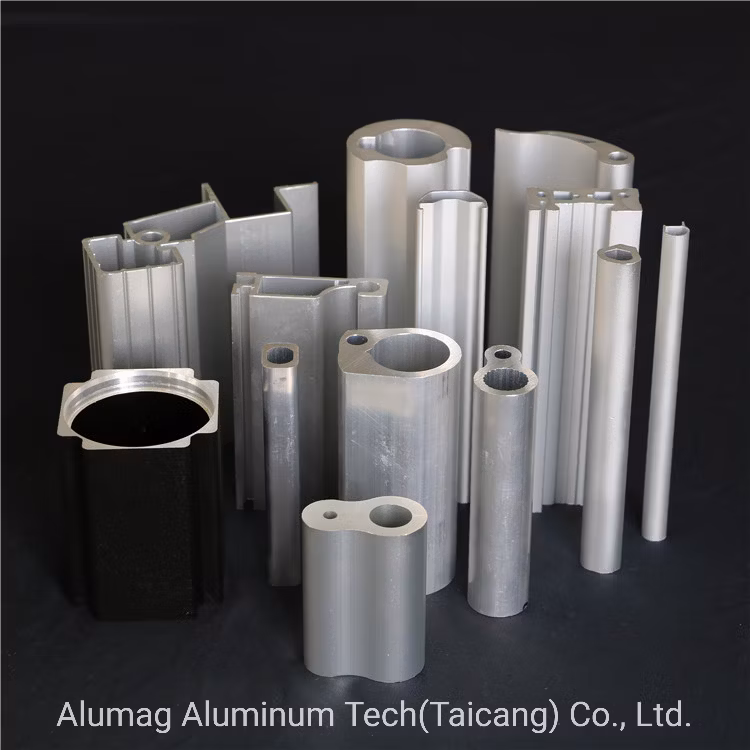 6000 Series of Industrial Extrusion Aluminum Extrusion Aluminum Radiator Extruded Aluminum Oval Square Rectangular Round Shape
