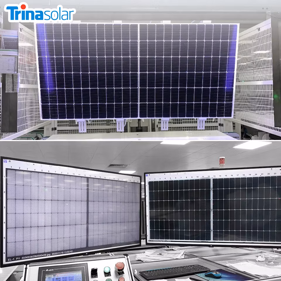 Residential Industrial Commercial Trina 1762*1134*30mm Bifacial Black Frame