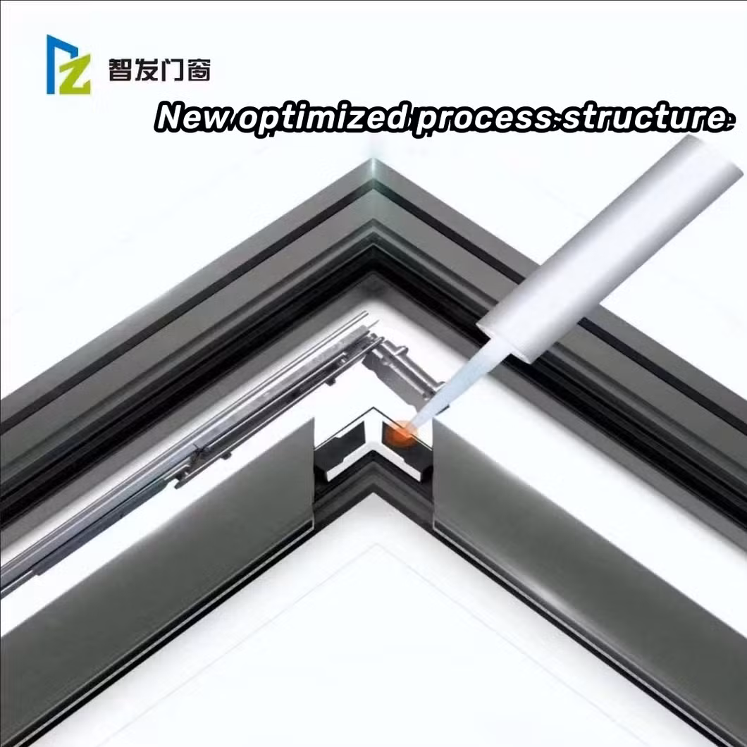 Factory Hot Sales Aluminum Folding Window Bifold Aluminium Tempered Glass Sound Proof White Frame