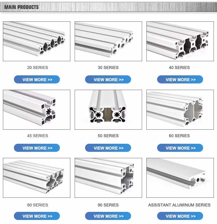 Non-Standard 160160 T-Slot Profile for Z-Axis Positioner Aluminum Extrusion Process