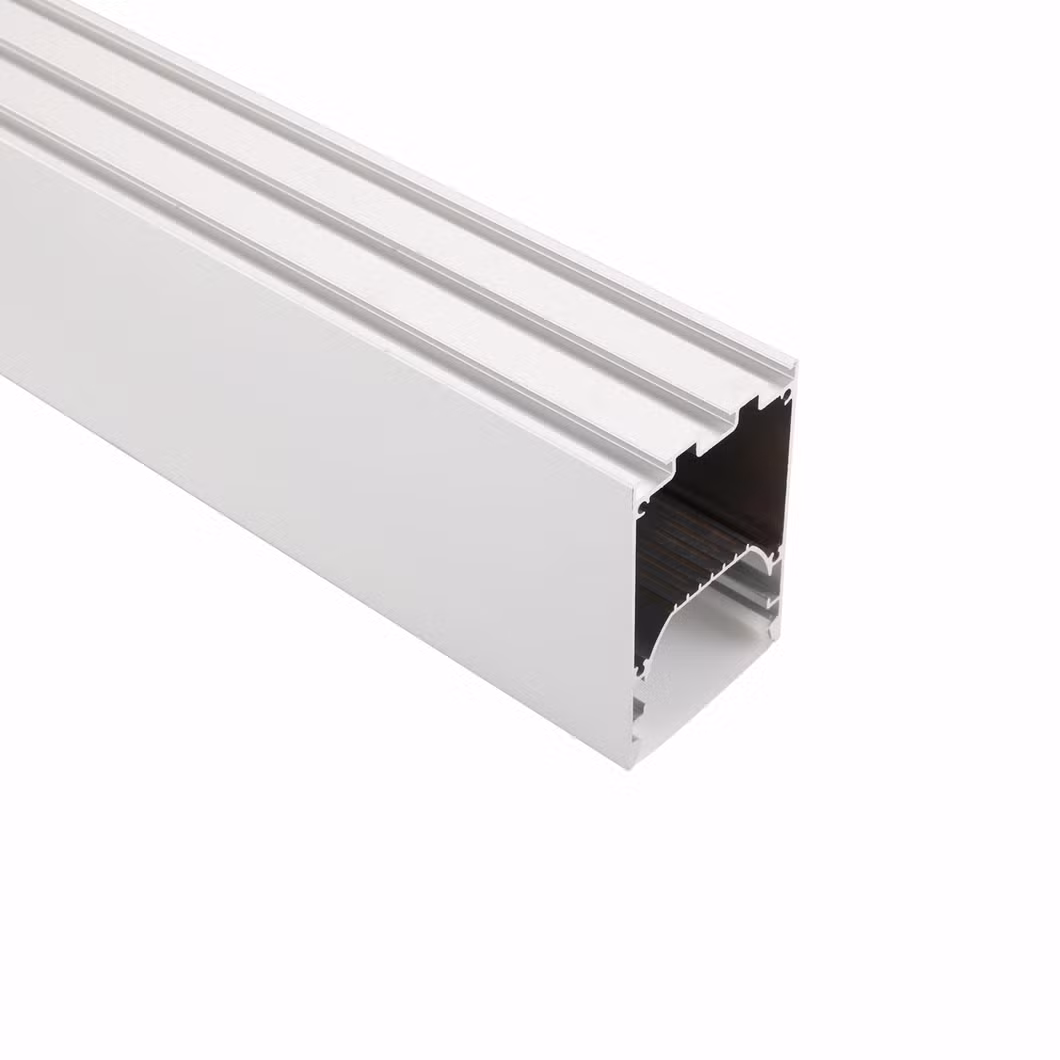50X75mm Customized 50mm Wide LED Extruded Aluminum Profile LED Linear Light Profile Curved LED Lighting Pendant Profile