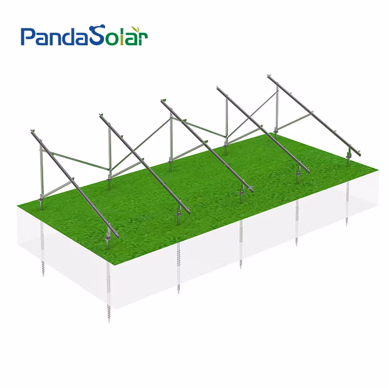 Panda Solar OEM Supplier Ex-Work Price Mg-Al-Zn Solar Ground Structure Chinese Manufacturer and High Strength Solar Panel Ground Mounting Frames
