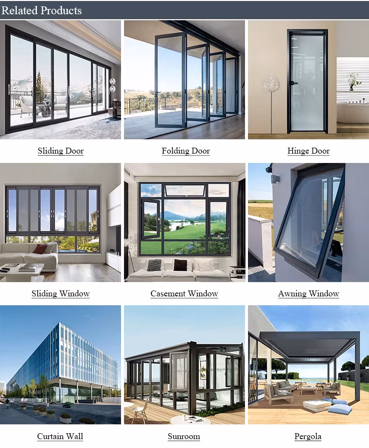 Glazing Windows System and Aluminum Window Fence System Mosquito Mesh Screen Thermal Insulation for Windows