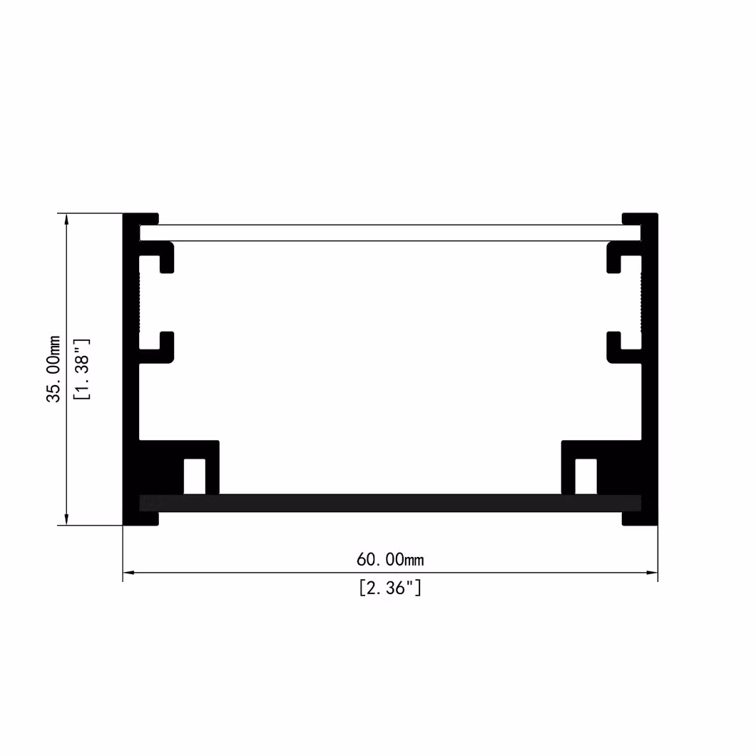 2023 Modern Curved 60mm LED Strip Arc Ring Shaped LED Aluminum Profile