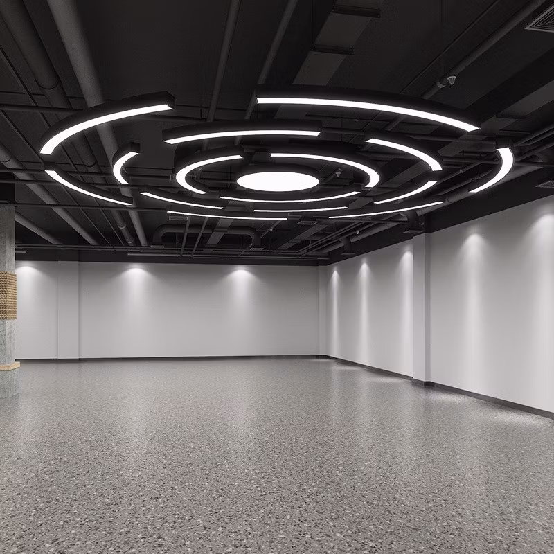 2023 Modern Curved 60mm LED Strip Arc Ring Shaped LED Aluminum Profile