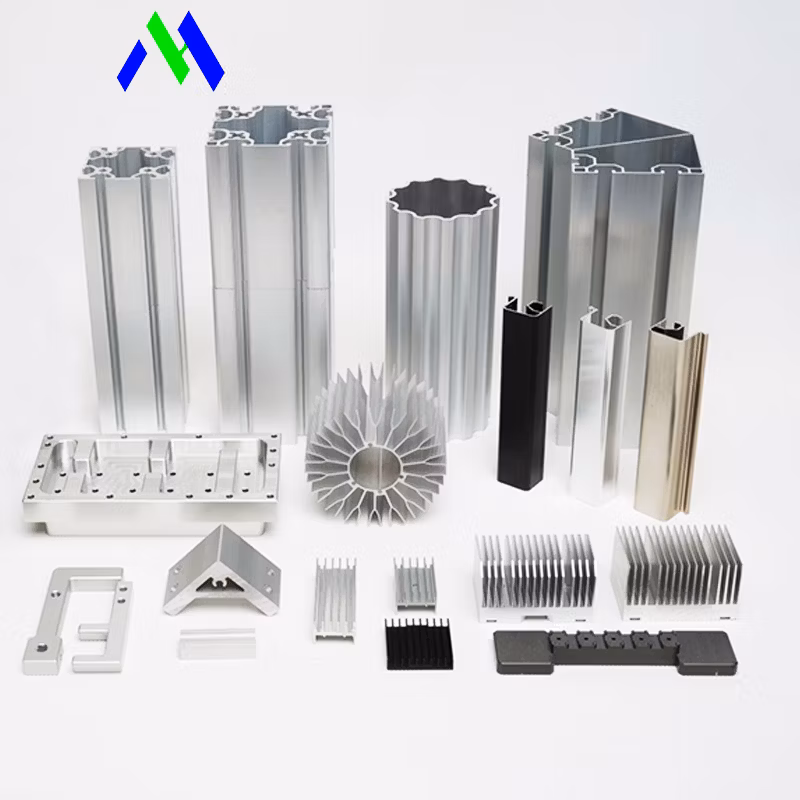 Fabricante de perfil de extrusión anodizado para marco de puerta de armario de cocina moderna industrial, perfil de aluminio extruido personalizado en forma de V
