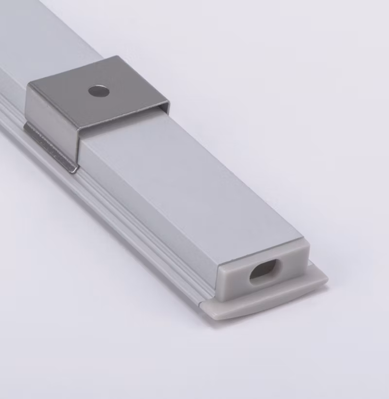 Alu2308 Recessed Extruded U-Shaped 6063 LED Strip Aluminum Extrusion with PMMA/PC Cover Apply to Indoor