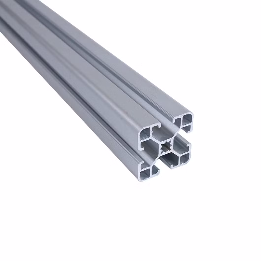 OEM Building Material Slot Industrial Frame Aluminum Profile 6063 Silver Anodizing Aluminium Extrusion