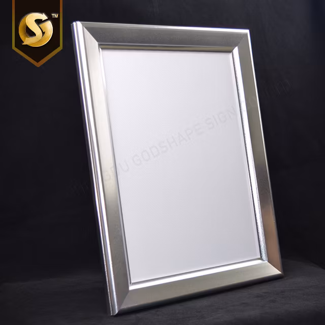 Modern Hot Selling Wall Mounted Open Openable Edge Lit Aluminum Frame Slim Light Box Snap Frame Clip on Frame Ultra Thin Lightboxes Advertising Display