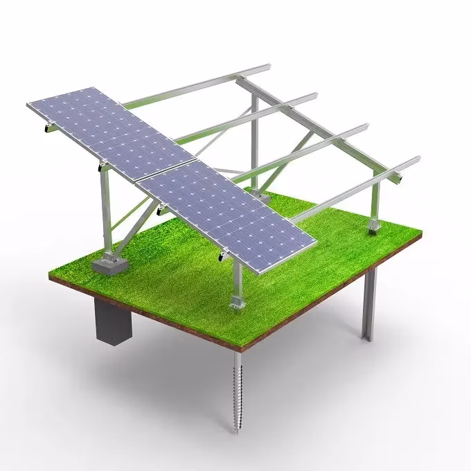 Ground Solar Mounting Solar Panel Ground Mounting Frame Structure