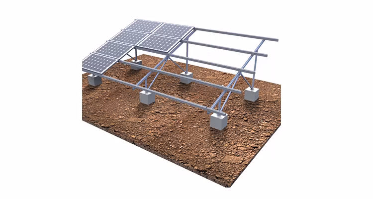 New Design PV Frame Ground Solar Panel Mounting System Bracket