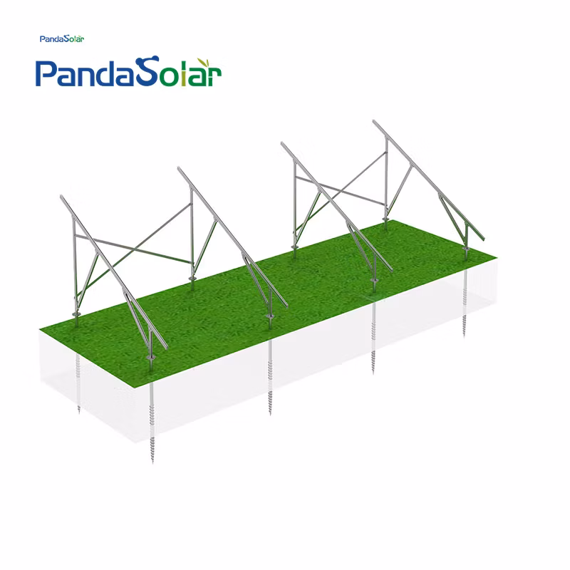 Panda Solar All Hot DIP Galvanized Solar Panel Ground Mounting Frame System