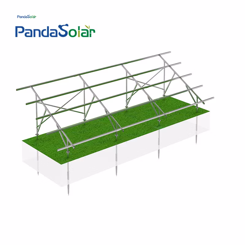 Panda Solar All Hot DIP Galvanized Solar Panel Ground Mounting Frame System
