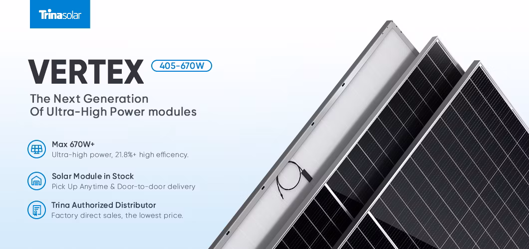 Solar Module Trina 400W Trina Tsmde09r. 05425W PV Module Black Frame