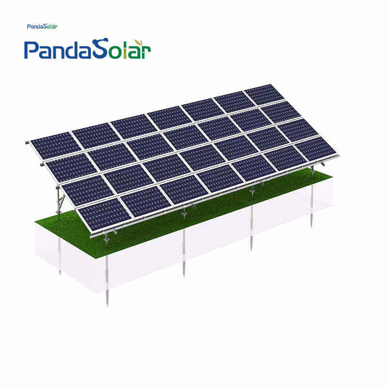 Panda Solar All Hot DIP Galvanized Solar Panel Ground Mounting Frame System