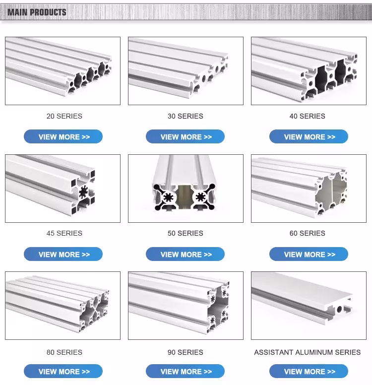 Customized Standard Shapes Aluminium Extruded