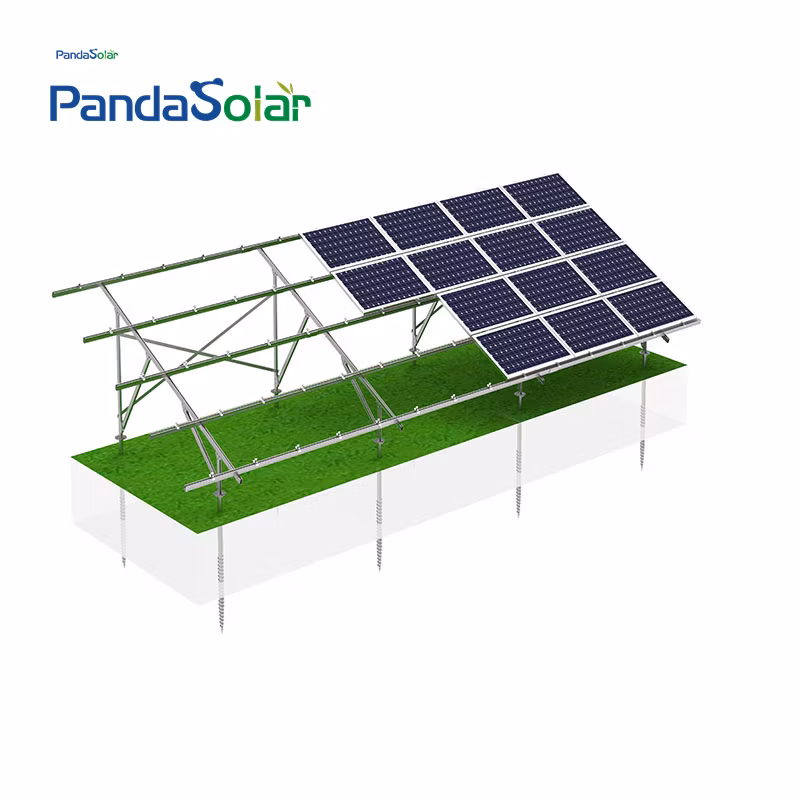 Panda Solar All Hot DIP Galvanized Solar Panel Ground Mounting Frame System