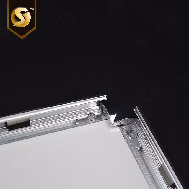 High Quality Factory Shiney Silver Snap Poster Frame Clip on Frame Picture Photo Frame with Customized Size