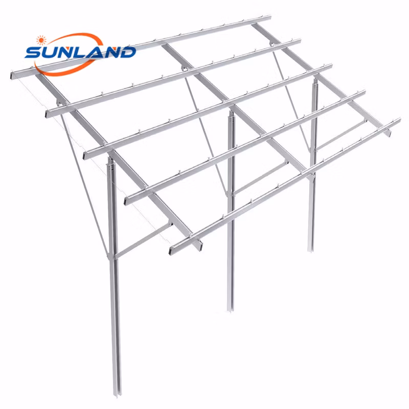 Ground Mount Galvanized Steel Solar PV Panel Frame