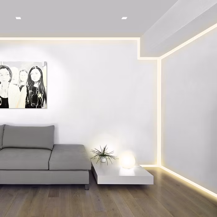Dots-Free U-Shaped Kitchen LED Linear Light LED Aluminium Profile