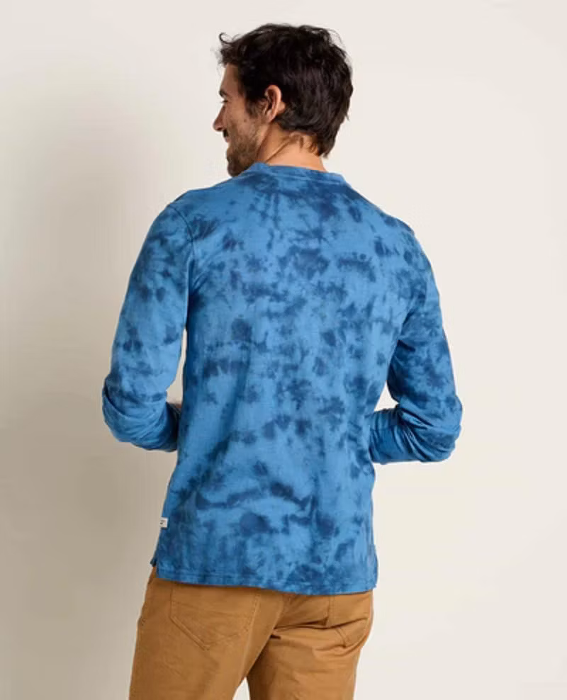 High Quality Bamboo Men′s Primo Long Sleeve Henley