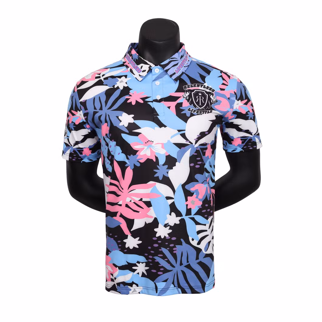 Custom Logo Men Cotton Sublimation Sports Golf Polo Shirt