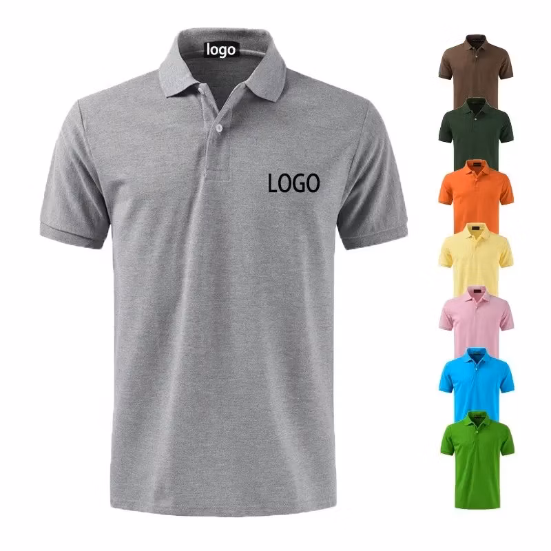 Custom Logo Full Printing Solid Color Blank Polyester Breathable Quick Dry Slim Fit High Quality Summer Hot Selling Uniform Work Unisex Polo Shirt