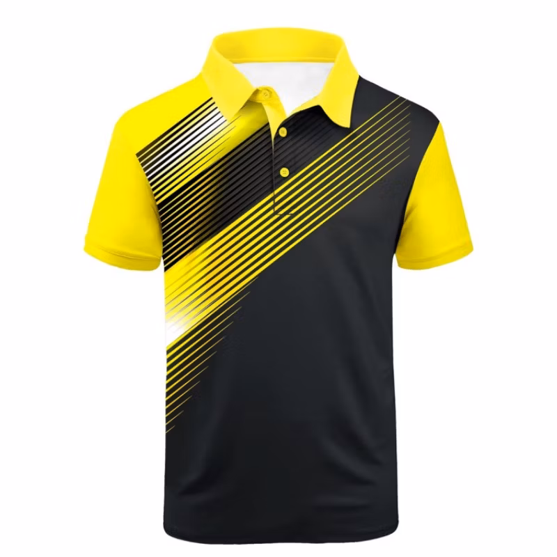 Custom Logo Full Printing Solid Color Blank Polyester Breathable Quick Dry Slim Fit High Quality Summer Hot Selling Uniform Work Unisex Polo Shirt