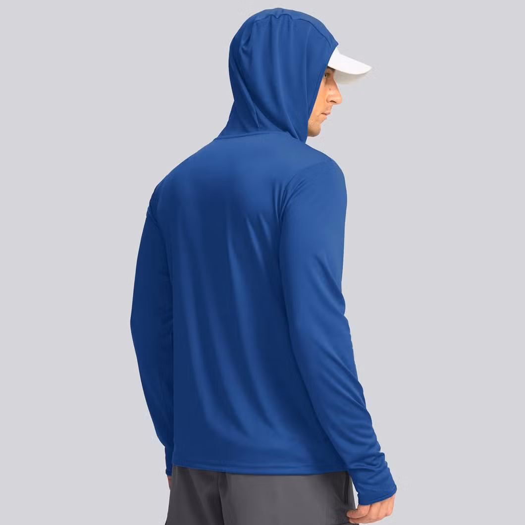 Men′s Sun Protection Upf 50+ Shirts Long Sleeve Running Workout Athletic Gym Shirt UV Swim Fish Rash Guard Hiking