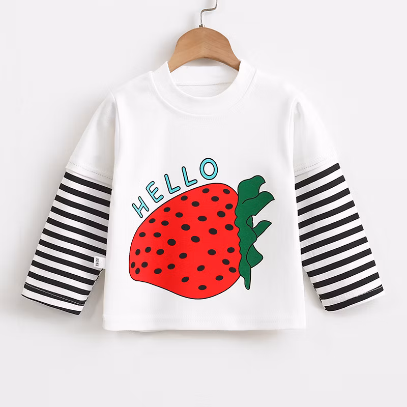 Printing Embroidery Cotton Cute Children Kids T-Shirts New Style Color Factory Custom
