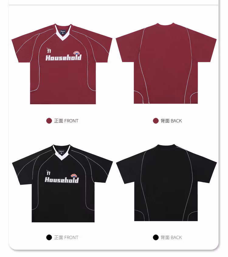 Custom Printing Logo 100% Polyesterhip Hop Splice Letter Casual Design Sense Embroidered Men′s T-Shirts Wholesale
