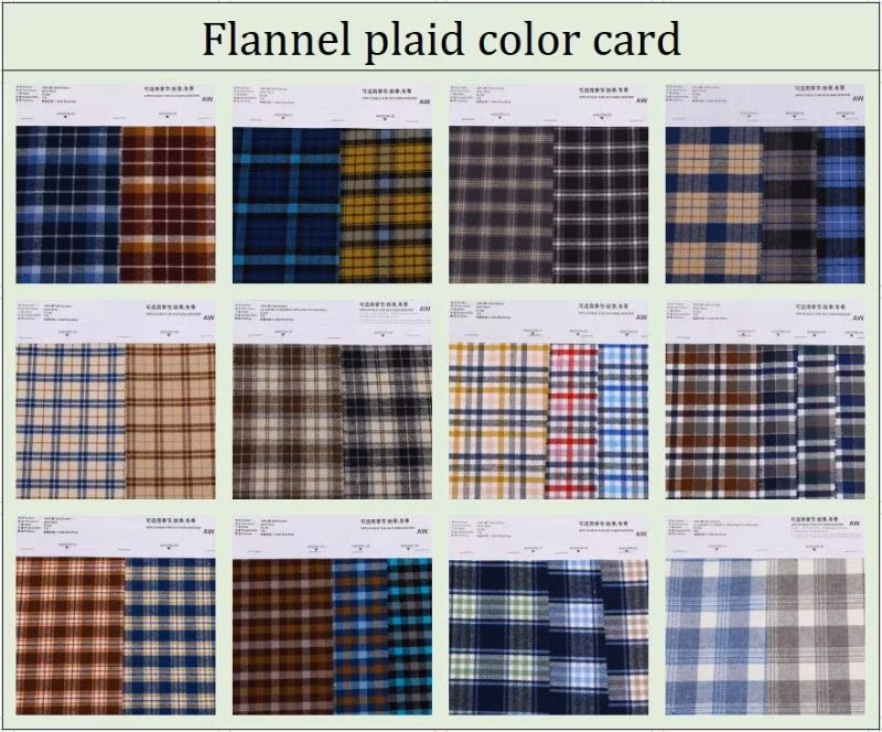 Custom Printing Logo Plaid Long Sleeve Cotton Button up Casual Tactical Men Flannel Shirt Blouse