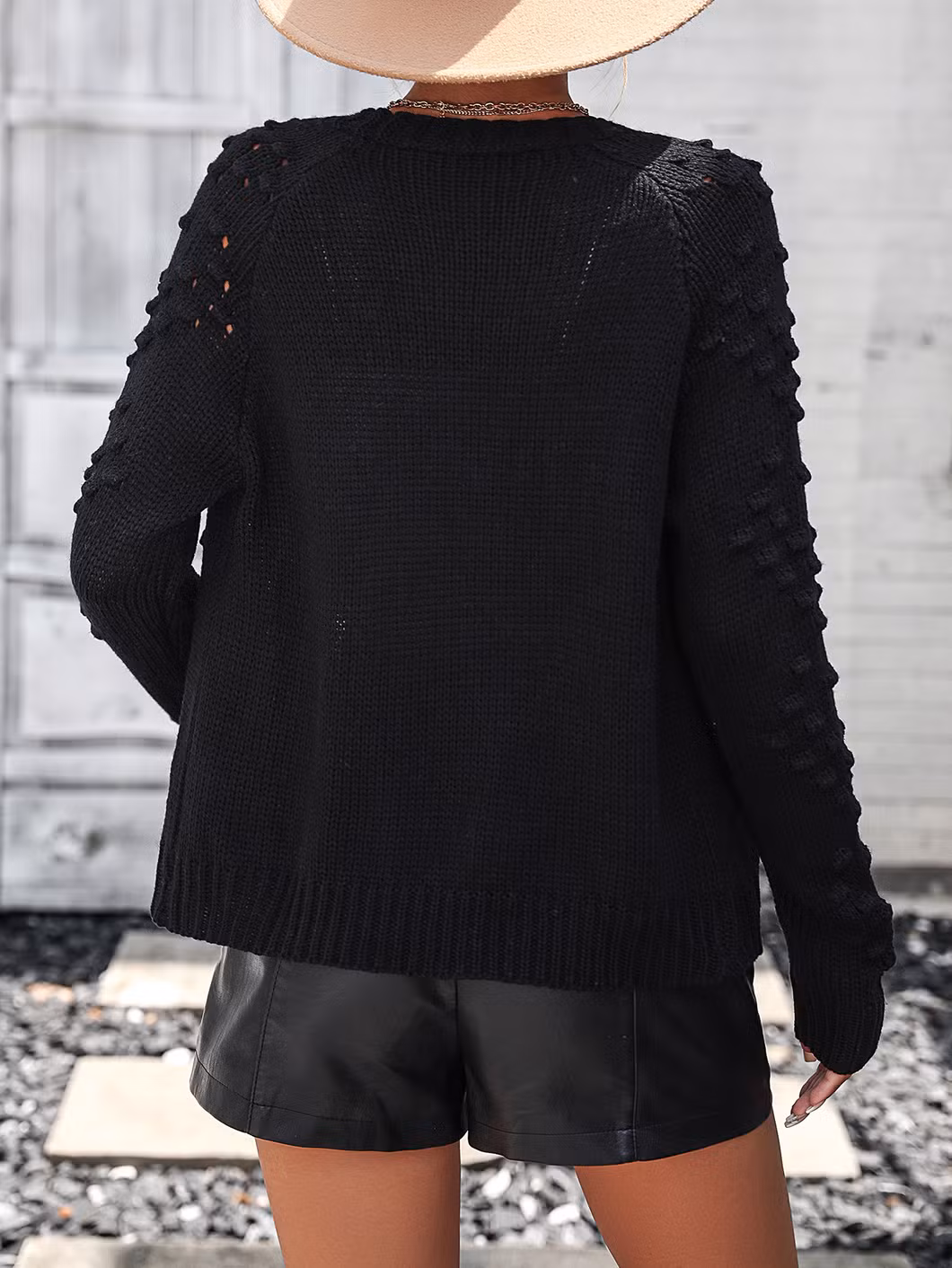 Ladies Knitted Cardigan Sweater Women Fashion Knitting Jacket