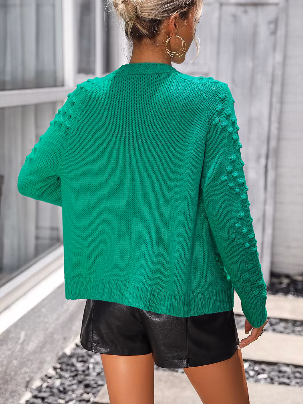 Ladies Knitted Cardigan Sweater Women Fashion Knitting Jacket