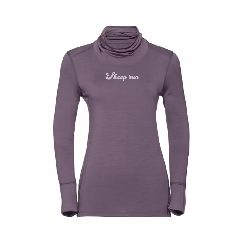 Custom Australian Merino Base Layer Women′s Outdoor Hiking Merino Wool Long Sleeve Top Shirt