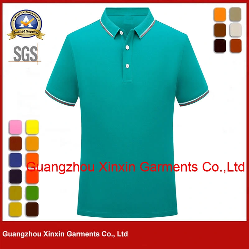 High Quality Camisas Polyester Polo Blank Embroidered Cotton Mens Golf Polo Shirt with Custom Logo P2201-1