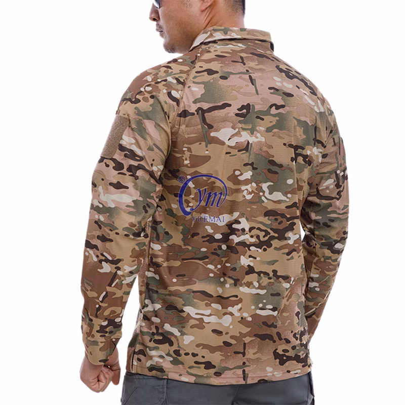 Custom Mens Summer Tactical T-Shirt Short Sleeve Golf Pocket Polo Shirt